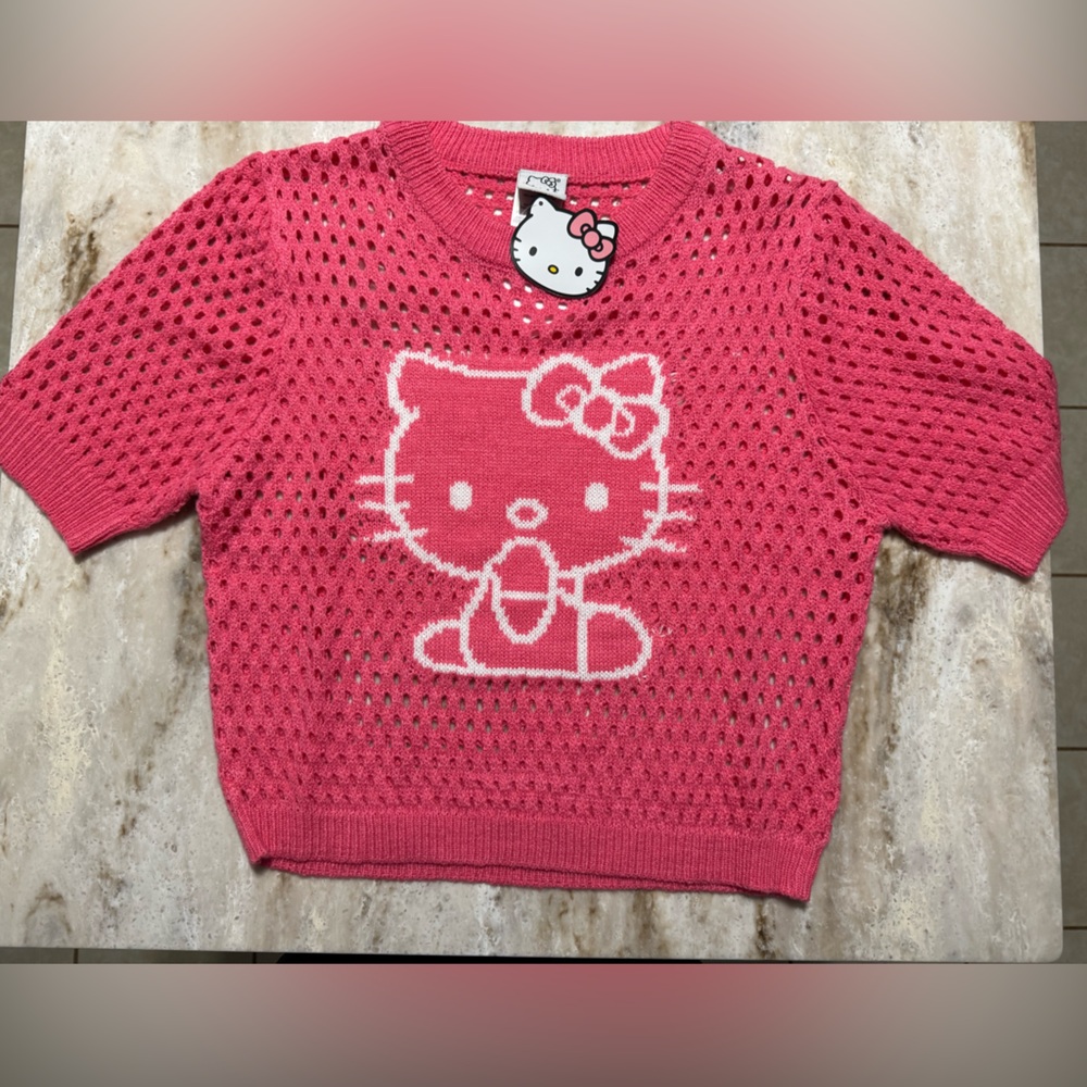 Sanrio Pink Hello Kitty Knit Top